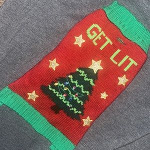 ⭐️ 🎄 Pet size small Christmas  ugly sweater like new